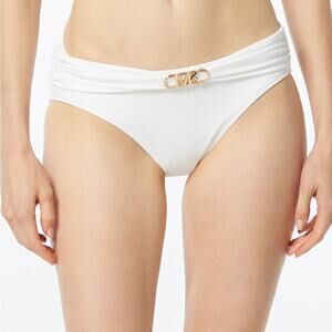 MICHAEL Michael Kors Belted Bikini bottoms white - XL